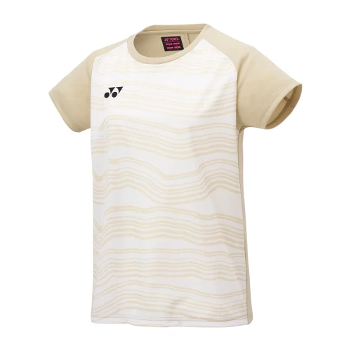 Koszulka do badmintona Yonex Women Crew 0050 Ice Beige